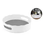 360° Rotating Round Spice Storage Rack Tray Turntable Kitchen Holders Organizer
