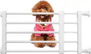 Short Dog Gate Stair Gates For Dogs Baby Gates For Dogs Low Safety Retractable Gate White 42 60 Wide 24 High