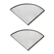 2Pcs Paperless Universals Coffee Filter Replacement Fine Meshes Coffee Filter