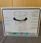 BLACK+DECKER 2-in-1 14-Cup Rice Cooker/Steamer - White New