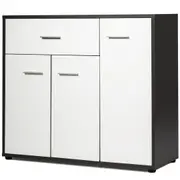 Giantex Wooden Buffet Sideboard Cabinet w/Drawer & Adjustable Shelves Storage Organizer for Living Room Bedroom Kitchen