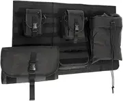 ATATQY Tailgate Storage Bag Compatible for Bronco 2021-2022 Oxford Cloth Rear Door Organizer Multi-Pocket Tools Storage No Drilling Install