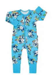 Bonds Baby Long Zip Zippy Wondersuit Romper size 0 Colour Rock Band Cronulla