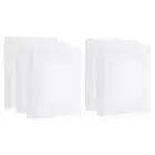 Painting Canvas Panels, 5 Pack 4x4 Inch Rectangle Blank Art Board, White