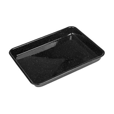 NEW Falcon Enamel Baking Tray Speckled Black & White 28cm