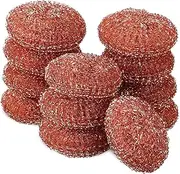 iplusmile 12pcs Stainless Steel Pot Scrubber Heavy Duty Wire Scrubbers for Tough Cleaning Fast Drying Kitchen Cleaning Tools