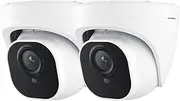 4K PoE Security Camera 8MP Outdoor Night Vision IP Camera Smart Person/Vehicle Detection Surveillance Cameras(Dome Cam 2Pcs)