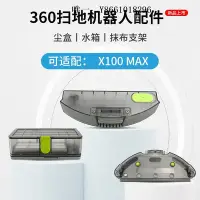 在飛比找Yahoo!奇摩拍賣優惠-適配360掃地機器人X100MAX配件邊刷濾網主刷抹布拖布支