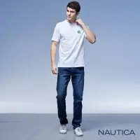 在飛比找momo購物網優惠-【NAUTICA】男裝 涼感刷色休閒牛仔褲(深藍色)