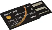 Loboo Idea Credit Card Lock Picking Tool Kit, Locksmith Tools Lock Pick for Training Practice, Beginner, Lock Picking (Black)
