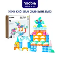 在飛比找蝦皮購物優惠-Mideer 創意磁性積木形狀光磁鐵玩具