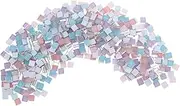 WHAMVOX DIY Mosaic Craft Tools 1200 Glass Mosaic Tiles Bulk Supplies Stained Glass Pieces for Decorative Projects