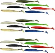 BESPORTBLE 21Pcs Wear Resistant Fishing Baits Soft for Freshwater Saltwater Reusable Outdoor Fishing Accessories Present for Enthusiasts