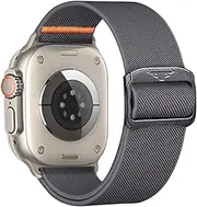 [HAYONLIY] Elastic Sport Bands Compatible with Apple Watch Band 49mm 46mm 45mm 44mm 42mm,Adjustable Stretchy Nylon Strap for iWatch Series 10 9 8 7 6 5 4 3 2 1 SE Ultra Men Women