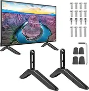 Akamino Universal TV Stand, Upgrade TV Pedestal Feet, TV Base Legs for Most 12-98”LCD LED Plasma Flat Screen, Replacement TV Stand Legs forVizio Samsung LG TCL Televisions