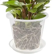 Pots for Plants - Orchid Containers, Drainage Holes, Transparent Flower , Lightweight Holders for Cactus Roses, Succulent Plants, Pansies, the Use of Home Garden Indoors