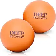 Lacrosse Ball Massage Set for Myofascial Release, Mobility & Physical Therapy - Great Neck & Foot Massage Balls