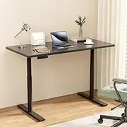 Standing Desk Motorised Electric Dual Motor Black 140CM Adjustable Height Workstation