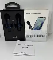 Wireless Mini Lavaller Microphone Audio Video Recording For Android/iPhone-US