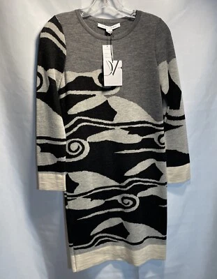 Diane Von Fürstenberg Wool Dress New With Tags “Cloud Wave Ivory“