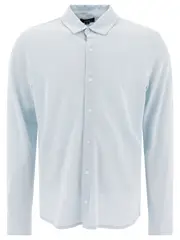 [Vince] Vince-Pique Shirt Shirts Light Blue-Uomo M