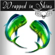 Mahi Mahi Decals Fish Stickers Tackle Box RV Truck Trailer AFP-0036