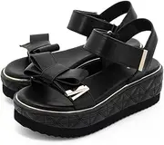 RANDA(ランダ) PS35178 Women's Sandals, 2-Way Ribbon Sports Sandals