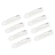 100Pcs Safety Bar Pins 36mm Brooch Clasp Pin Backs for ID Badges, White