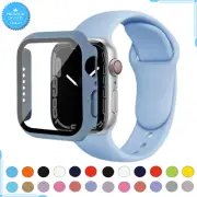 For Apple Watch Band 42mm 44mm 41mm 40mm 38mm 45mm Silicone Strap Belt Wristband