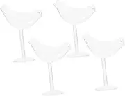BEBEMOKO 1Set Bird Shape Cocktail Glasses Elegant Transparent Wine Goblets for Whiskey Cocktails Unique Design for Parties Home Bars and Entertaining