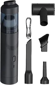 Gupcaqosjw Car vacuu-m Cleaner, Hand Held vacuu-m Cordless 19000Pa Portable Cordless Compressed Air Duster Air Blower for Car, Kitchen, Computer Desktop, Pet, Home