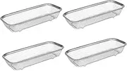 HOMSFOU 4pcs Tableware Storage Basket Dishwasher Cutlery Holder for Forks Spoons Chopsticks Mesh Design for Easy Drainage Organization Kitchen