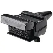 Jaylec 12 Pin Flat Trailer Socket with N/O Reed Switch - TP2045BL