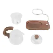 Lazy Tea Maker Set Clear Glass Kungfu Pot For Magnetic Water Flowing