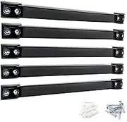 Magnetic Tool Holder Strip, 12 Inch Alloy Steel 5 Pack, Tool Magnet Bar for Garage Tool Organization, Heavy Duty Tool Organizer Magnetic Strip (30cm, 5Pic)