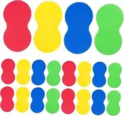 Angoily 20Pcs Portable Eva Whiteboard Erasers Reusable Dry Erase Erasers for Office Classroom for Whiteboards Chalkboards Boards