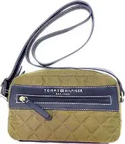 [Tommy Hilfiger] Bag - Women's - Green - Crossbody - Shoulder Bag - 25 x 20 x 5 cm - Padded Look - TH Lettering - Women's Handbag - Women Bag9435, Green