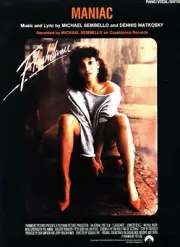 SEMBELLO MANIAC SHEET MUSIC FLASHDANCE PIANO/VOCAL/GUITAR VERY RARE 1983 NEW
