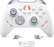 BEITONG KP20 Wireless Gaming Controller with TMR Joysitck, Hall Effect Linear Triggers, Enhanced Mechanical Keys, 3 Programmable Keys, 6-Axis Motion Control,1000Hz Polling Rate, Vibration Feedback for