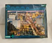 Buffalo Games Puzzle 2000 Piece “Vegas, Baby!” 38.5”x 26.5”! New Factory Sealed!