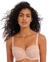 Freya Offbeat Underwired Side Support Bra - Natural Beige (Size 8GG)
