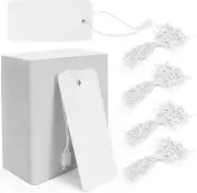 Sekonow 400pcs White Gift Tags with String, Large Price Tags Clothing Tags Bl...