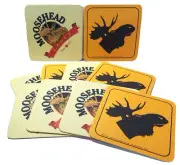 Moosehead Lager Lot of 10 Beer Coasters 4" x 4"