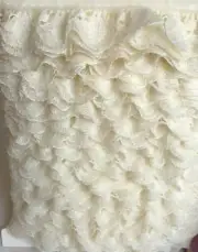 Vintage Ivory Lace Delicate Ruffled With Binding Which Is Removeable For Flat La