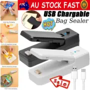 Portable Mini Heat Sealing Machine USB Rechargeable Food Sealer Plastic Bag CF