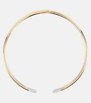 [Rainbow K] Rainbow K Tube 14kt gold necklace with diamonds One Size gold