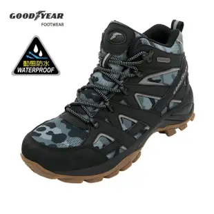 【GOODYEAR 固特異】戰術靴-登山健行鞋/男 戶外 郊山 動態防水 耐磨 高筒 黑色(GAMO03540)