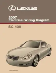 2007 Lexus SC 430 Wiring Diagrams Schematics Layout Factory OEM