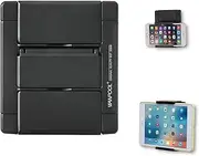 Phones Wall Mount, WANPOOL Wall Mount for Phones & Tablets, fits on Smooth and Rough Surfaces (Black)
