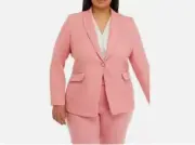 THE LIMITED PINK CAREER TWEED JACKET BLAZER SIZE 14 W WOMEN PLUS $134